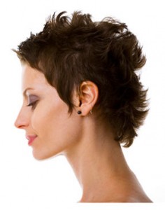 Lovely profile on a lovely woman with one lovely ear for admiring; not dipping your chip. 