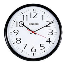 Kincaid Wall Clock courtesy Staples dot com