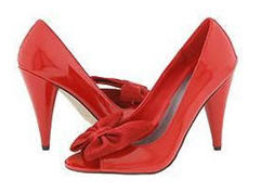 Red heels with bows courtesy Overstock dot com