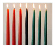 Seven candles for Kwanza on December 26 coutesy sankorepress dot com