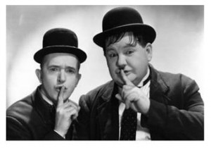 Laurel and Hardy may be iconic, but they aren't known for their sex appeal! 