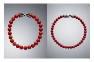 David Yurman Red Coral Spiritual Bead Bracelets for Men (as a woman, I love them, but not on my man). 