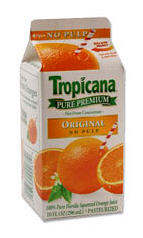 Orange juice (a little vitamin C goes a long way). 