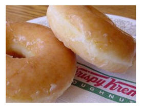 Krispy Kreme doughnuts, found at the scene. 