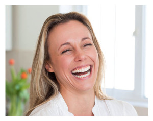 40 year old woman laughing
