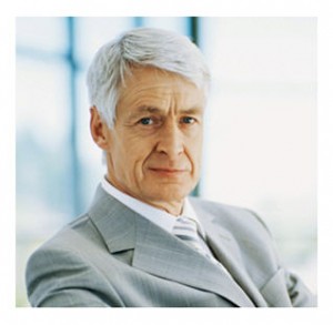 Man with gray hair