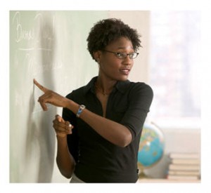 Teacher in classroom