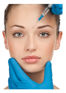 Young woman undergoing cosmetic procedures