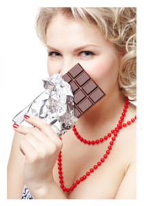 Sexy Woman with Chocolate