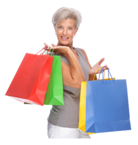 Woman with shopping bags