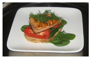 Salmon with Dill and Tomato