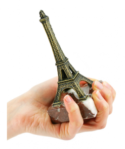 Woman with Paris in the Palm of her Hand