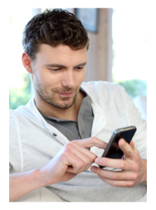 Young Man on Smart Phone