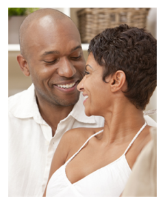 Happy African American Couple Smiling