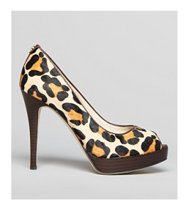 michael kors leopard heels