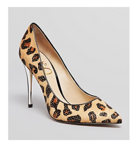 SHOES Joan and David Pointed Toe Pumps in Cheetah