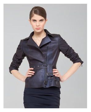 Akris Shimmer Suede Moto Jacket at Neiman Marcus