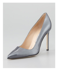 Manolo Blahnik BB Metallic Patent Pump at Neiman Marcus