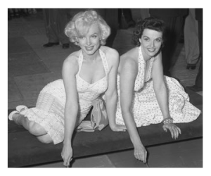 Marilyn Monroe and Jane Russell 1953