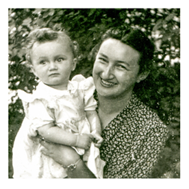 1950s mother and daughter