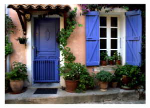 Country Cottage Blue Door