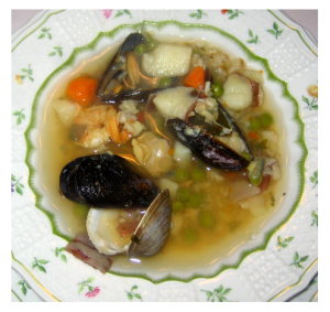 Homemade Fish Chowder with Mussels