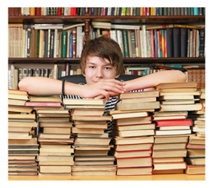 A Teen Boy and His Books