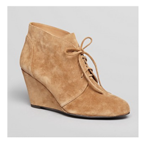 Via Spiga Lace Up Wedge Bootie