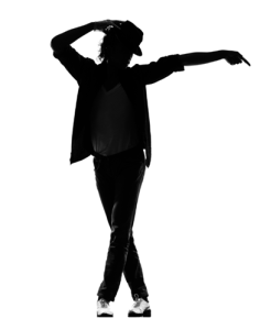 Michael Jackson Dancing Silhouette