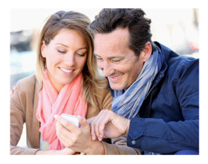 Couple Checking Social Media Feed