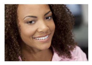 Beautiful African American Woman Smiling