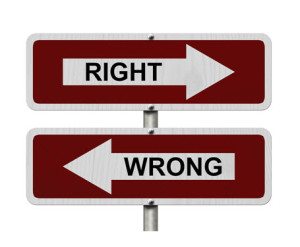 The Right Way and the Wrong Way