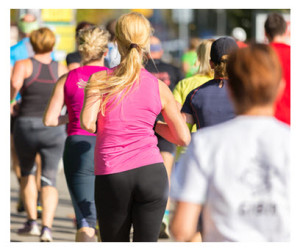 Group of People Running a Race