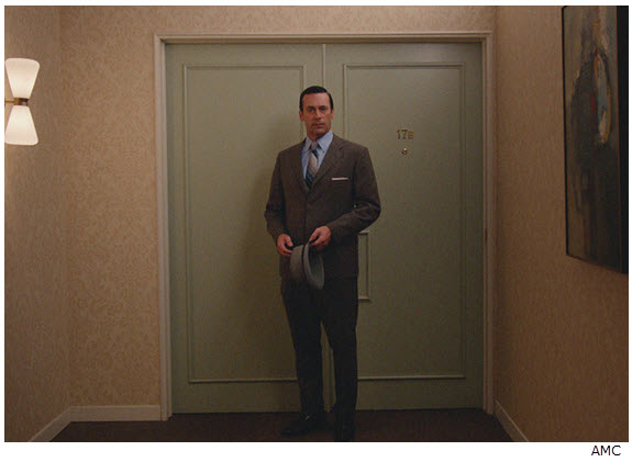 Mad Men Season 7 Episode 10 Don after apartment is sold