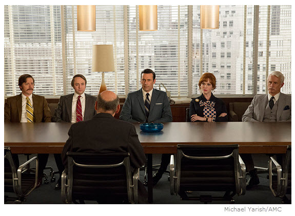 Mad Men Season 7 Episode 11 Partners at conference table