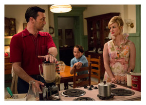 Mad Men Season 7 Episode 9 Don at the Blender with Betty