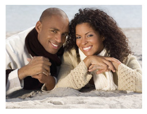 Romantic Couple at the Beach