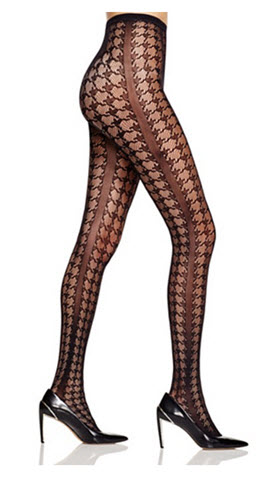 DKNY Houndstooth Net Tights at BLoomingdales