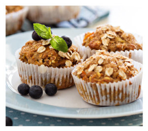 Vegan Oatmeal Carrot Muffins