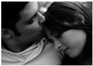 Young Couple in Love bw