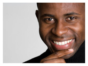 Handsome African American Man Smiling