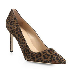 90 mm Manolo BB Pump_Leopard at Saks