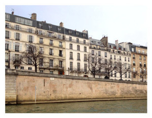 Paris seen from the Seine