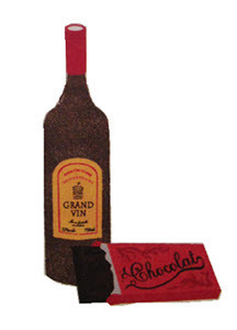 Wine and Dark Chocolate_Illustration from Forever Chic