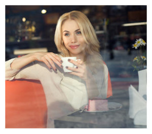 Woman Alone in a Café