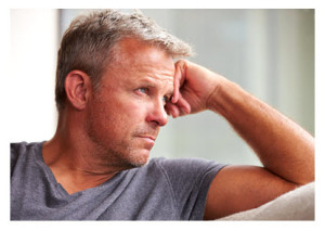 Mature Man in Depressed Mood