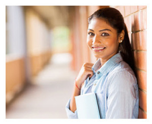 Pretty Indian College Student