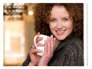 Smiling 50 Year Old Woman With Tea