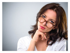 30 Year Old Woman Looking Over Her Glasses subtle sexism