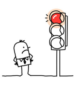 Man at Red Light